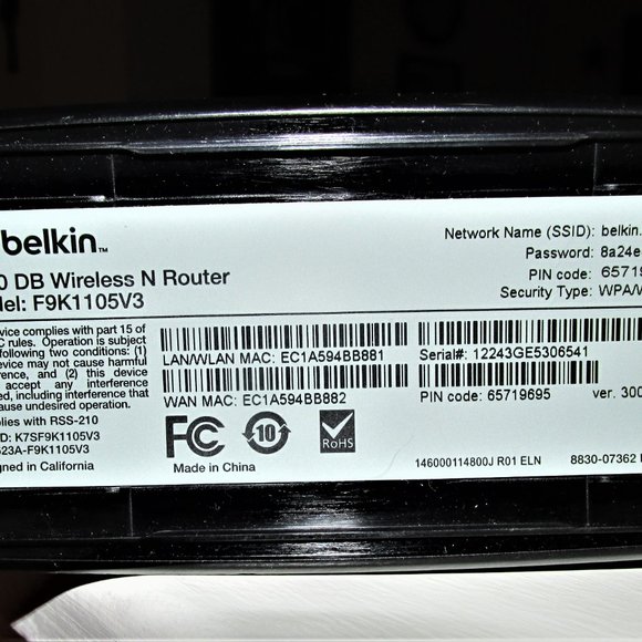 Belkin Router - Picture 4 of 5